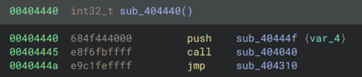 example handler disassembly