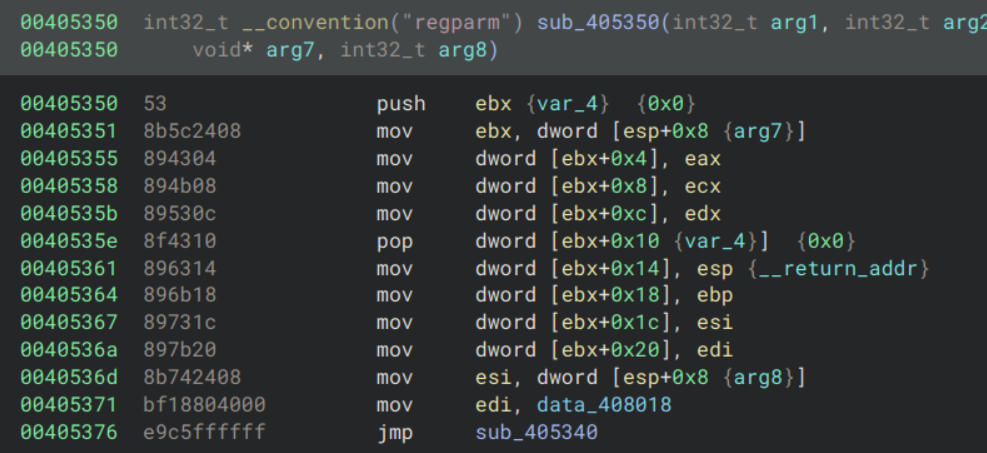 sub_405350 disassembly